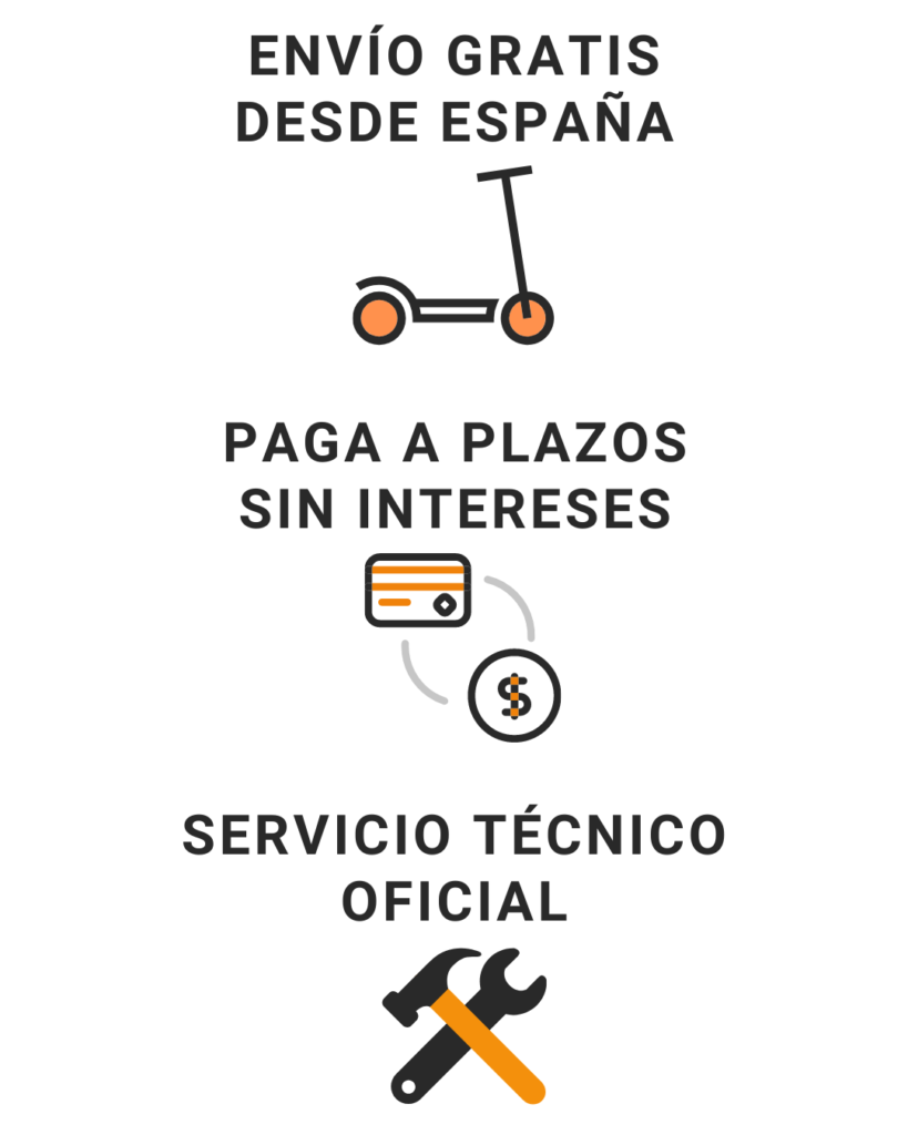 Envío gratis desde España, Pago a plazos sin intereses con PayPal y Servicio Técnico Oficial