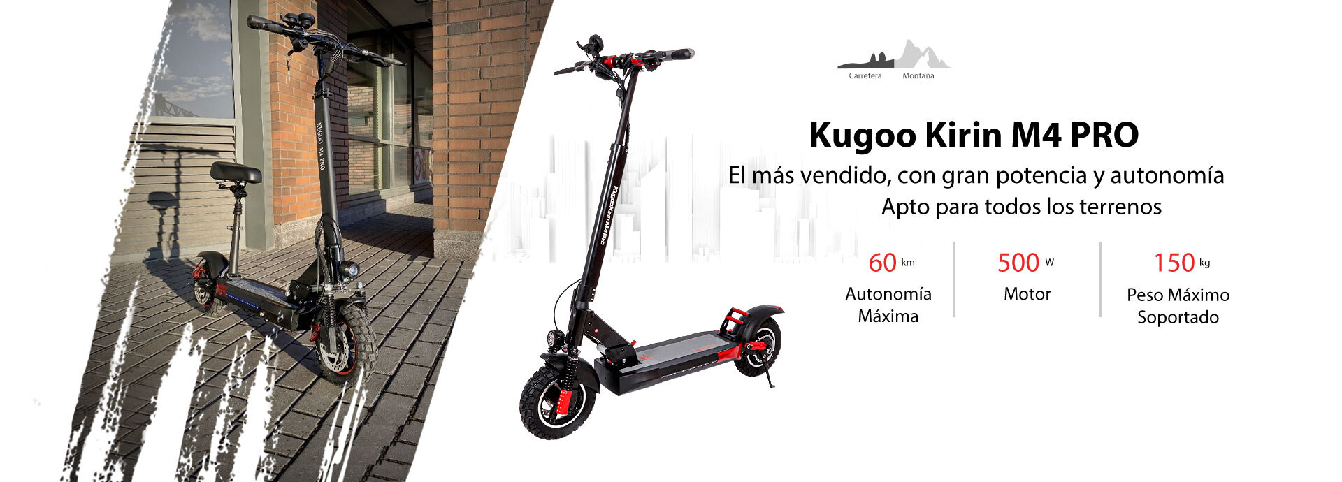 El patinete eléctrico más vendido, Kugoo Kirin M4 Pro